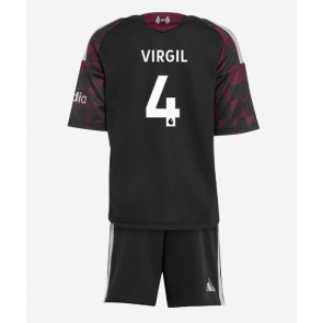 Liverpool Virgil van Dijk #4 Replika Tredje Tröja Barn 2026-27 Kortärmad (+ Korta byxor)